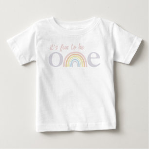 It's Fun To Be One Boho Rainbow Baby T-Shirt