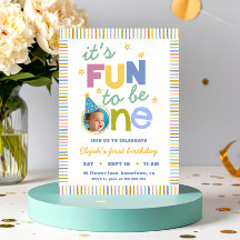 It's Fun To Be One Colourful Birthday
