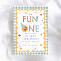 Its Fun To Be One Photo Colourful 1st Birthday