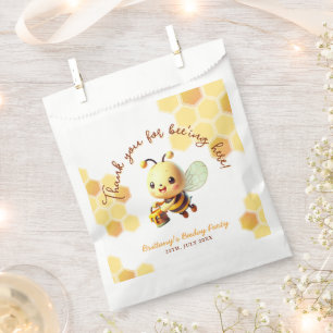 It's Fun to Bee One Honey Bee Birthday  Favour Bags