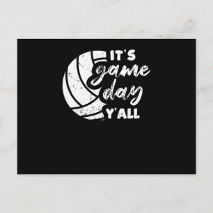 It's Game Day Y'all Funny Volleyball Player Vball Postcard
