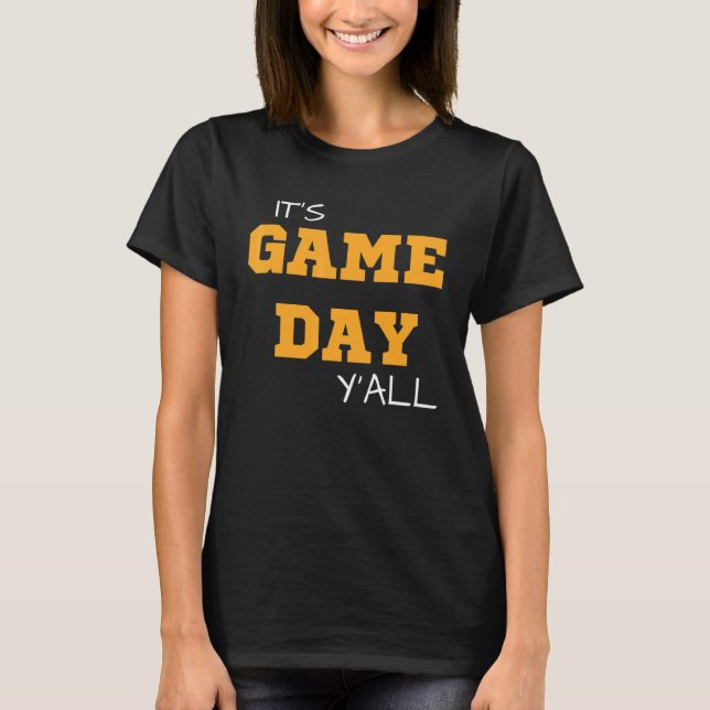 It's Game Day Y'all Orange And Blue Florida T-Shirt (Front)