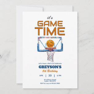 It's Game Time Any Age Birthday Invitation
