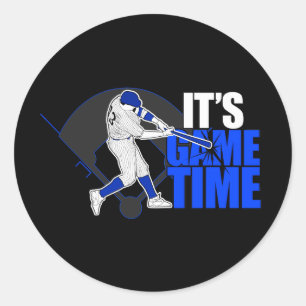 It's Game Time - Baseball  Classic Round Sticker
