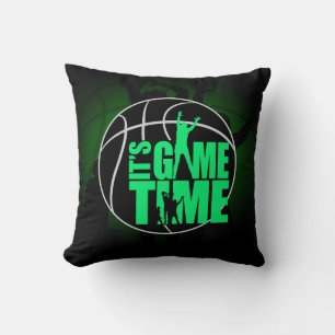 It's Game Time - Green Cushion