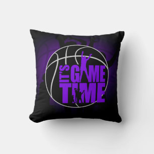 It's Game Time - Purple Cushion
