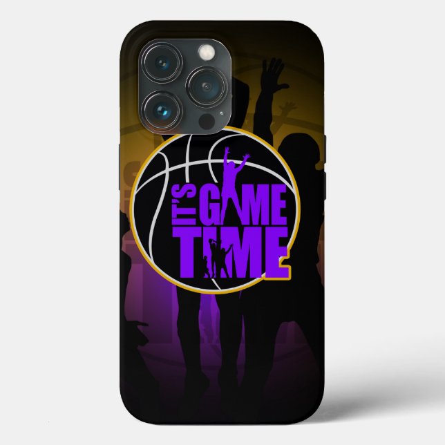 It's Game Time - Purple & Gold Case-Mate iPhone Case (Back)