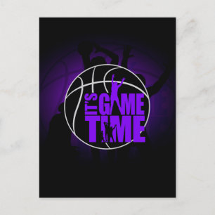 It's Game Time - Purple  Postcard