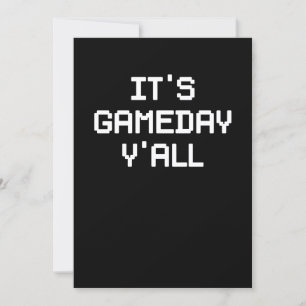 It's Gameday Y'all Football & Gaming Invitation