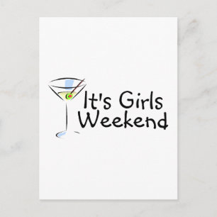 Its Girls Weekend Postcard