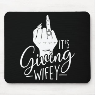 It's Giving Wifey - Wedding Bride Bachelorette Bri Mouse Mat