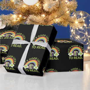 It's Good Luck To Read Teacher Librarian Irish Wrapping Paper