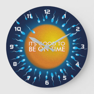 IT'S GOOD TO BE ON TIME Science Large Clock