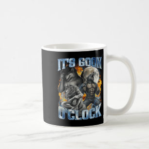 Its Goon Oclock Cool Funny Alpha Wolf Werewolf Mem Coffee Mug
