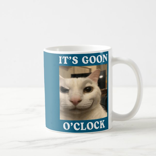 It's Goon O'clock Funny Cat  Coffee Mug (Right)