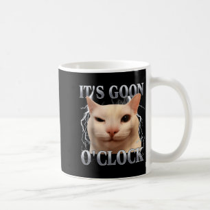 It's Goon O'clock Funny Cat Meme Men Women Humor S Coffee Mug