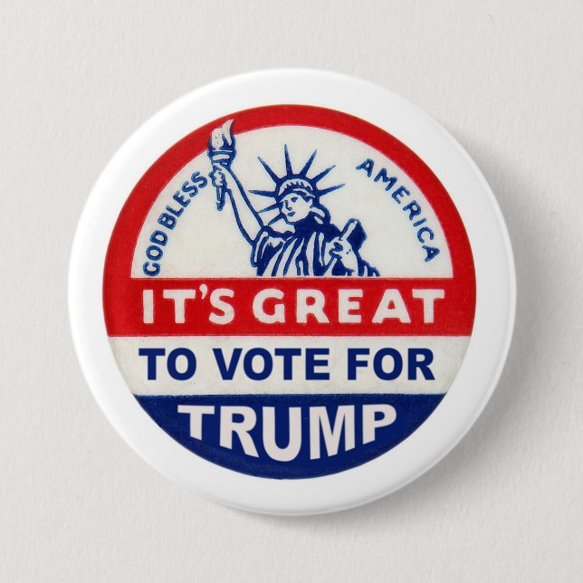 It's great to vote for Trump 7.5 Cm Round Badge (Front)