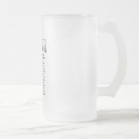 It's Greek To Me Frosted Beer Glass