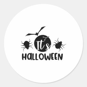 It's Halloween  Classic Round Sticker