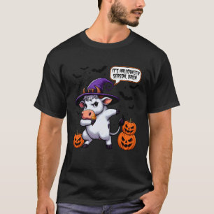 It's Halloween Season Bruh Funny Cow Moo Spooky Se T-Shirt
