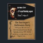 It's Happening Again Postcard invite<br><div class="desc">Customise this unique postcard with your own information to send out to your guest for your next spooky party. Perfect for Halloween Parties or thrilling Sleepovers. Use for any event that you want to grab their attention!</div>