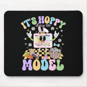 It's Hoppy Day To Model Easter Day Speech Therapis Mouse Mat