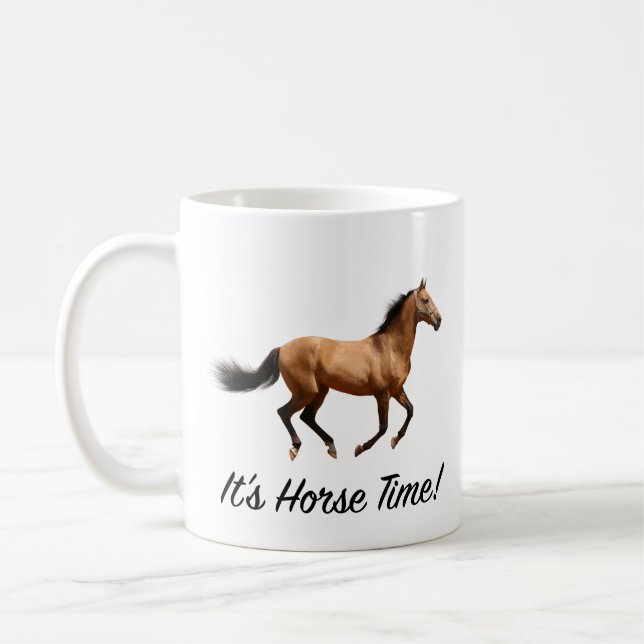 It's Horse Time Coffee Mug (Left)