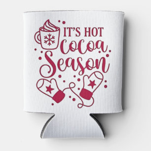 It's Hot Chocolate Season Cacoa Christmas Can Cooler
