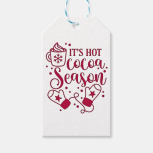 It's Hot Chocolate Season Cacoa Christmas  Gift Tags