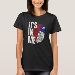 It's In Me Chile Flag Fingerprint Chilean Heritage T-Shirt