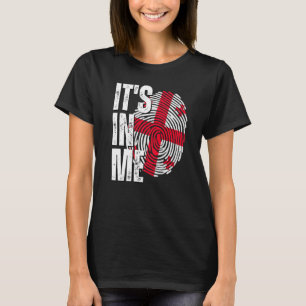 It's In Me Georgia Flag Fingerprint Georgian Herit T-Shirt