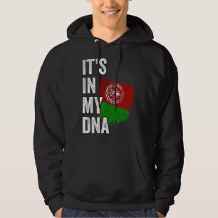 ITS IN MY DNA Afghanistan Flag Afghan Roots Pride  Hoodie