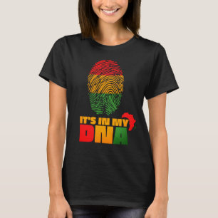 It's in My DNA African Flag Black History Month T-Shirt