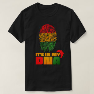 It's in My DNA African Flag Black History Month T- T-Shirt
