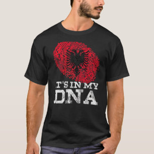 It's In My Dna Albania Country Flag Genes Vintage T-Shirt