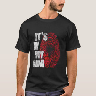 It's In My DNA Albania Flag Funny Fingerprint Alba T-Shirt