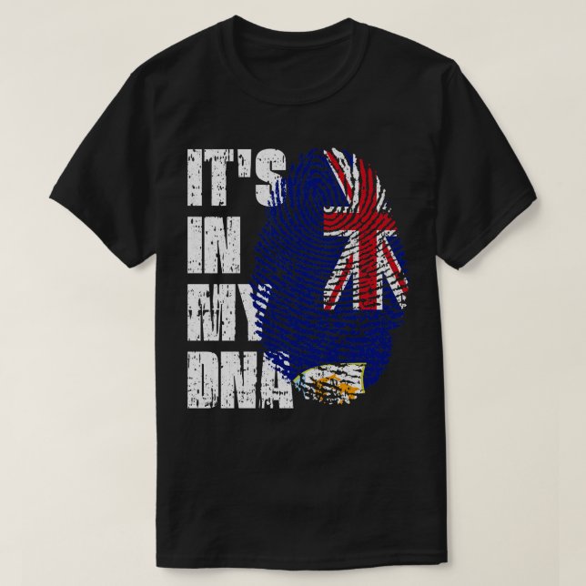 ITS IN MY DNA Anguilla Flag Boy Girl Gift T-Shirt (Design Front)