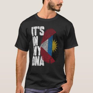 It's In My DNA Antiguan Hispanic Antigua Flag T-Shirt