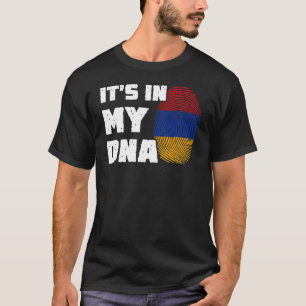 It's In My DNA Armenia Flag Fingerprint Men Women T-Shirt