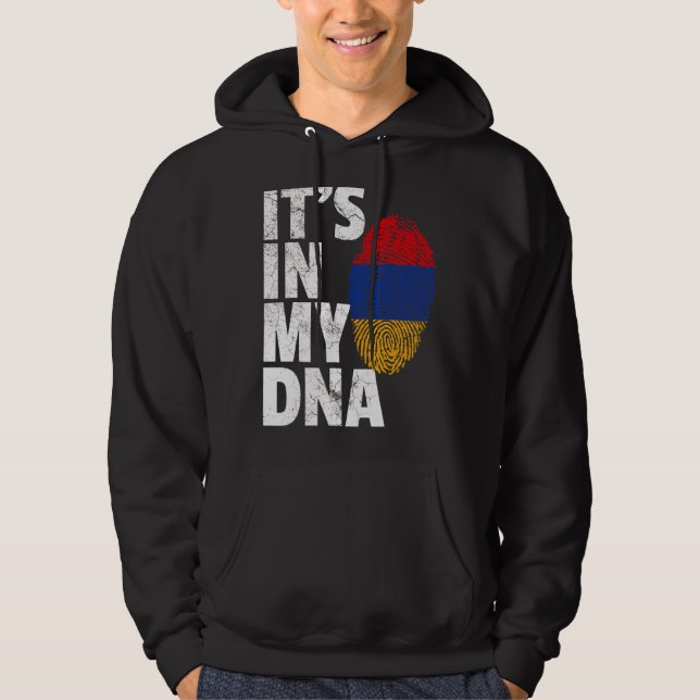 It's In My Dna Armenian Armenia Flag   Men Women Hoodie (Front)