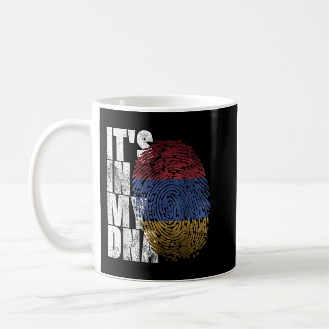 It's In My DNA Armenian Sign Proud Gifts Pride Arm Coffee Mug (Left)
