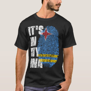 IT'S IN MY DNA Aruba Flag Boy Girl Gift T-Shirt
