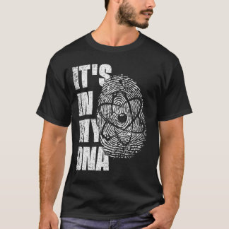 IT'S IN MY DNA Atom Science Fingerprint Scientist T-Shirt
