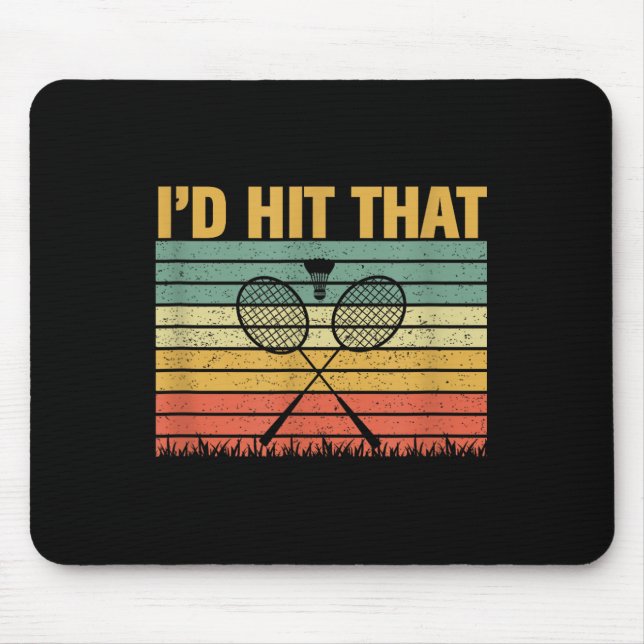 Its In My Dna Badminton Shuttle Racket Badminton P Mouse Mat (Front)