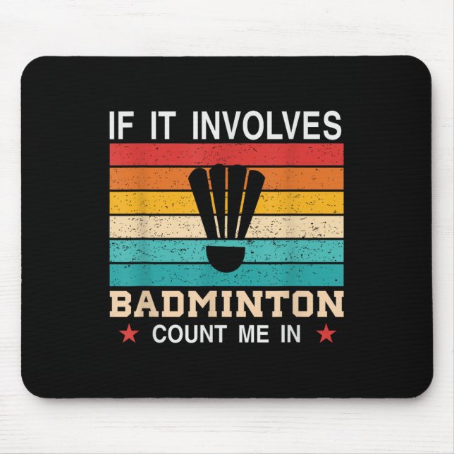 Its In My Dna Badminton Shuttle Racket Badminton P Mouse Mat (Front)