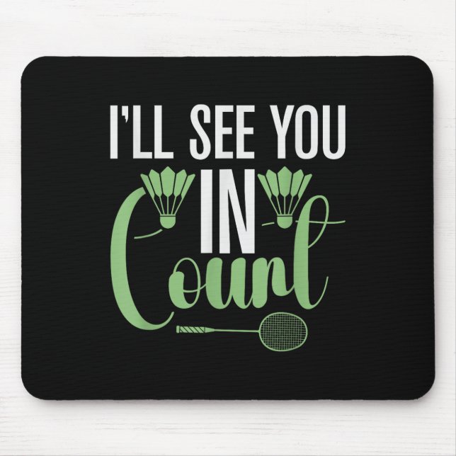 Its In My Dna Badminton Shuttle Racket Badminton P Mouse Mat (Front)