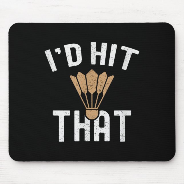 Its In My Dna Badminton Shuttle Racket Badminton P Mouse Mat (Front)