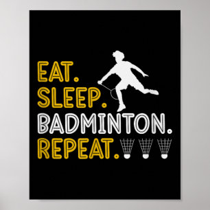 Its In My Dna Badminton Shuttle Racket Badminton P Poster