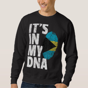 It's In My Dna Bahamas Flag   Men Women Kids Sweatshirt