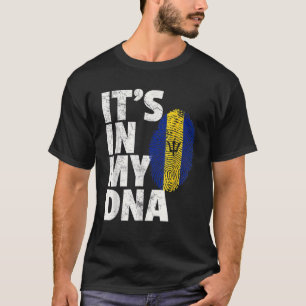 It's In My Dna Barbados Flag  Men Women Kids T-Shirt